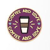 Coffee & Love Cookie Cutter | Stamp | Stencil #1
