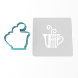 Coffee Mug Cookie Cutter | Stamp | Stencil #1