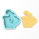 Coffee Mug Cookie Cutter | Stamp | Stencil #1