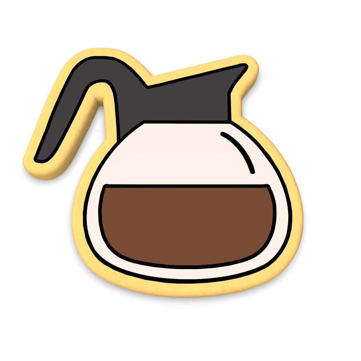 Coffee Pot Cookie Cutter | Stamp | Stencil #1