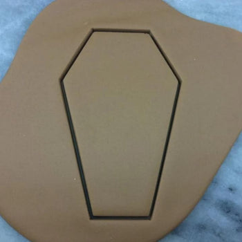 Coffin Cookie Cutter Outline - Halloween / Fall