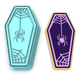 Coffin with Spider Cookie Cutter | Stamp | Stencil #1