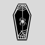 Coffin with Spider Cookie Cutter | Stamp | Stencil #1