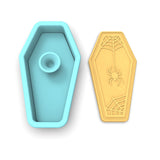 Coffin with Spider Cookie Cutter | Stamp | Stencil #1