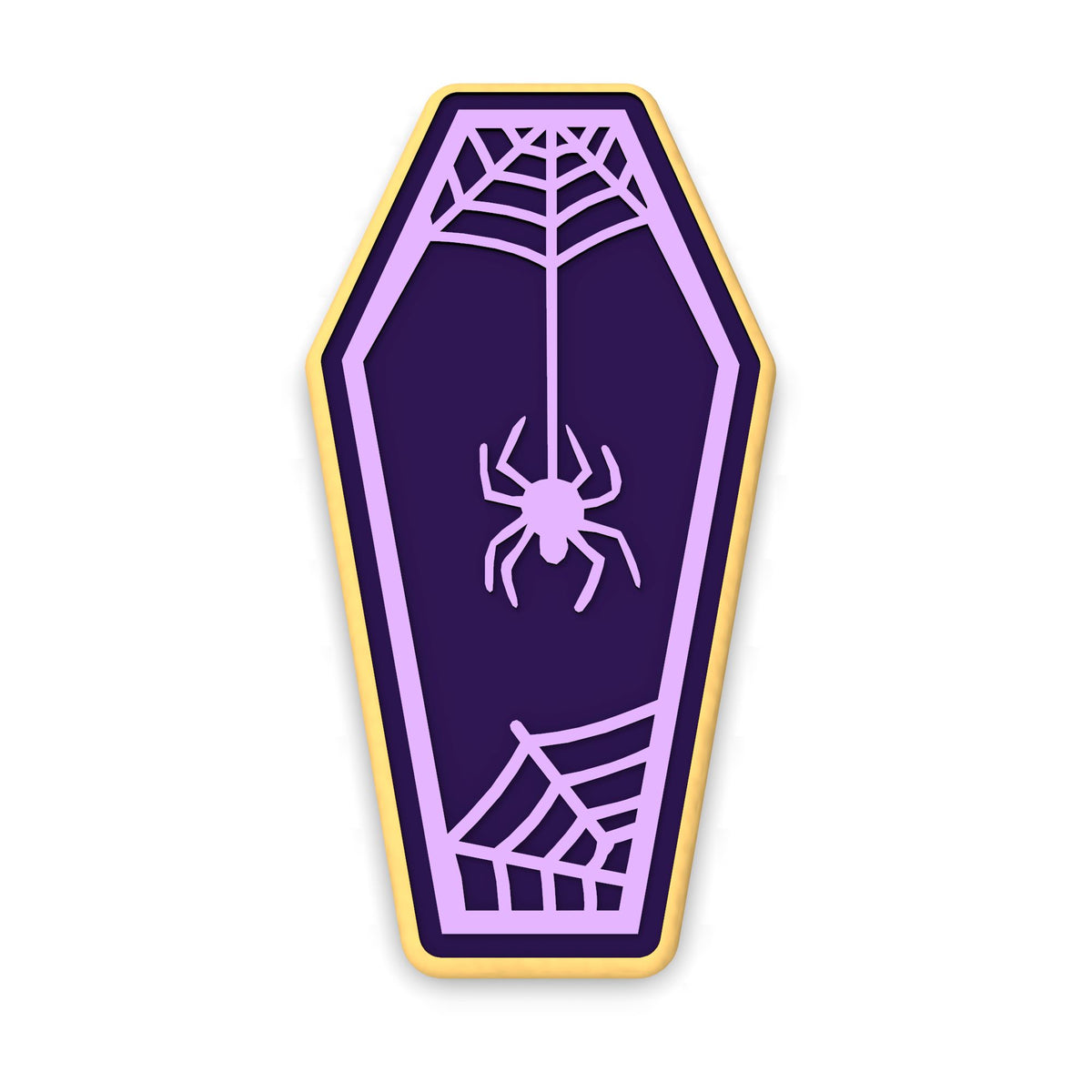 Coffin with Spider Cookie Cutter | Stamp | Stencil #1