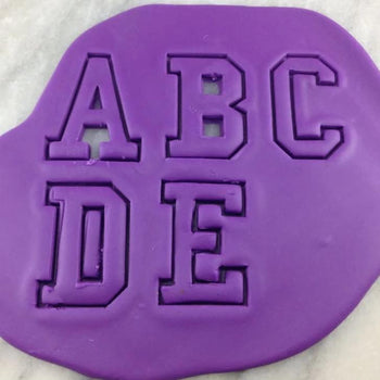 College Alphabet Cookie Cutter Set - Letters/ Numbers/ Shapes