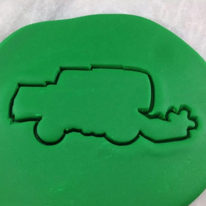 Combine Harvester Cookie Cutter Outline - Comic Book / Vehicles