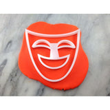 Comedy Theatre Mask Cookie Cutter Stamp & Outline #1 Letters/ Numbers/ Shapes Cookie Cutter Lady 