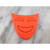 Comedy Theatre Mask Cookie Cutter Stamp & Outline #1 Letters/ Numbers/ Shapes Cookie Cutter Lady 