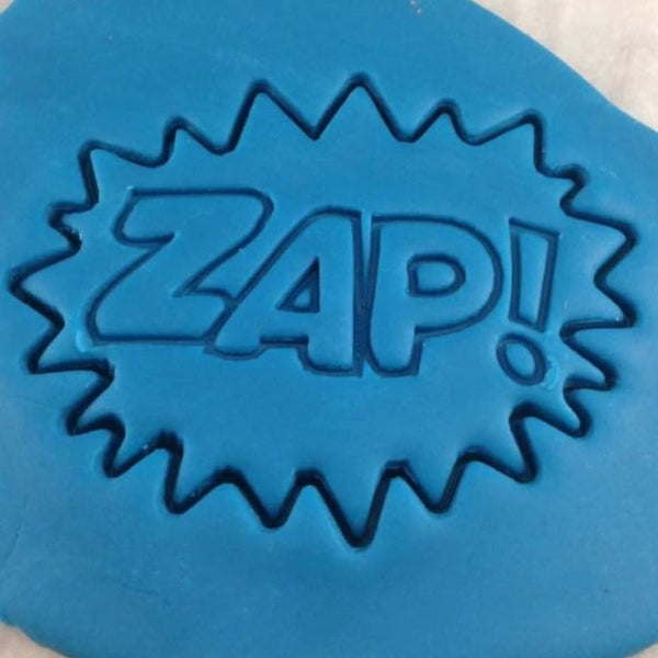 Comic Book ZAP Cookie Cutter Detailed