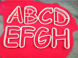 Comic Sans Alphabet Cookie Cutter - Letters/ Numbers/ Shapes