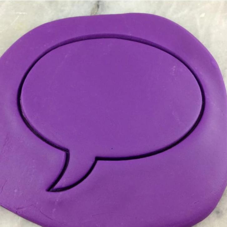 Comic Speech Bubble Cookie Cutter Outline #2 - Comic Book / Vehicles
