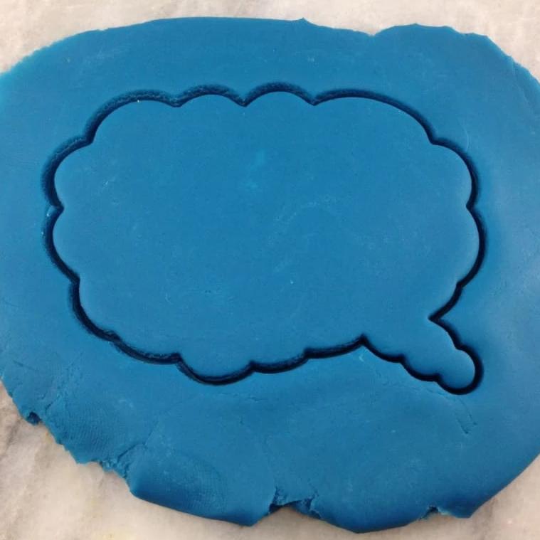 Comic Speech Bubble Cookie Cutter Outline #3 - Comic Book / Vehicles