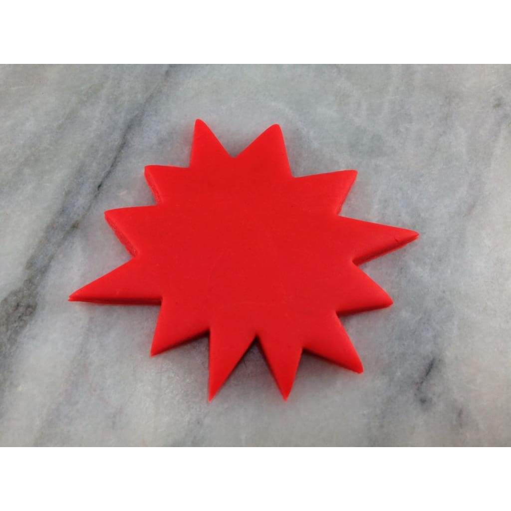 Comic Starburst Cookie Cutter Outline #4 Comic Book / Vehicles Cookie Cutter Lady 