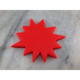 Comic Starburst Cookie Cutter Outline #4 Comic Book / Vehicles Cookie Cutter Lady 