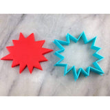 Comic Starburst Cookie Cutter Outline #4 Comic Book / Vehicles Cookie Cutter Lady 