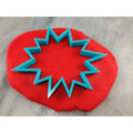 Comic Starburst Cookie Cutter Outline #4 Comic Book / Vehicles Cookie Cutter Lady 