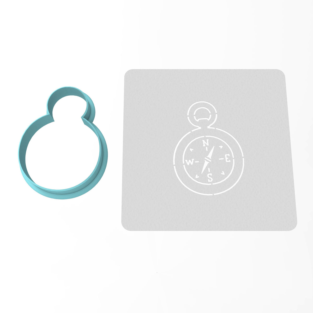 Compass Cookie Cutter | Stamp | Stencil #1