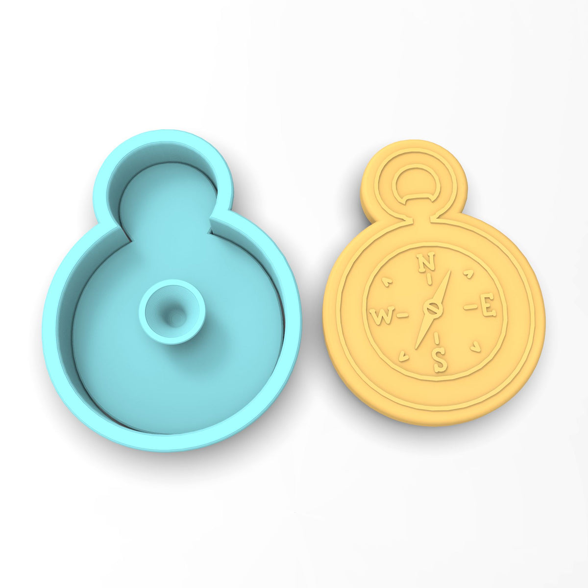 Compass Cookie Cutter | Stamp | Stencil #1
