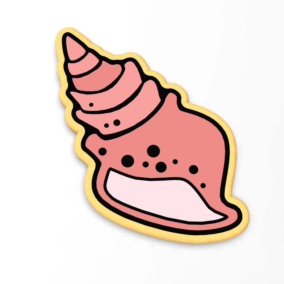 Conch Cookie Cutter | Stamp | Stencil #1