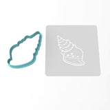 Conch Cookie Cutter | Stamp | Stencil #1