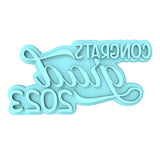 Congrats Grad Class of 2023 Cookie Cutter | Stamp | Stencil Wedding / Baby / V Day Cookie Cutter Lady MINI - 2 Inches (5cm) Stamp ONLY 