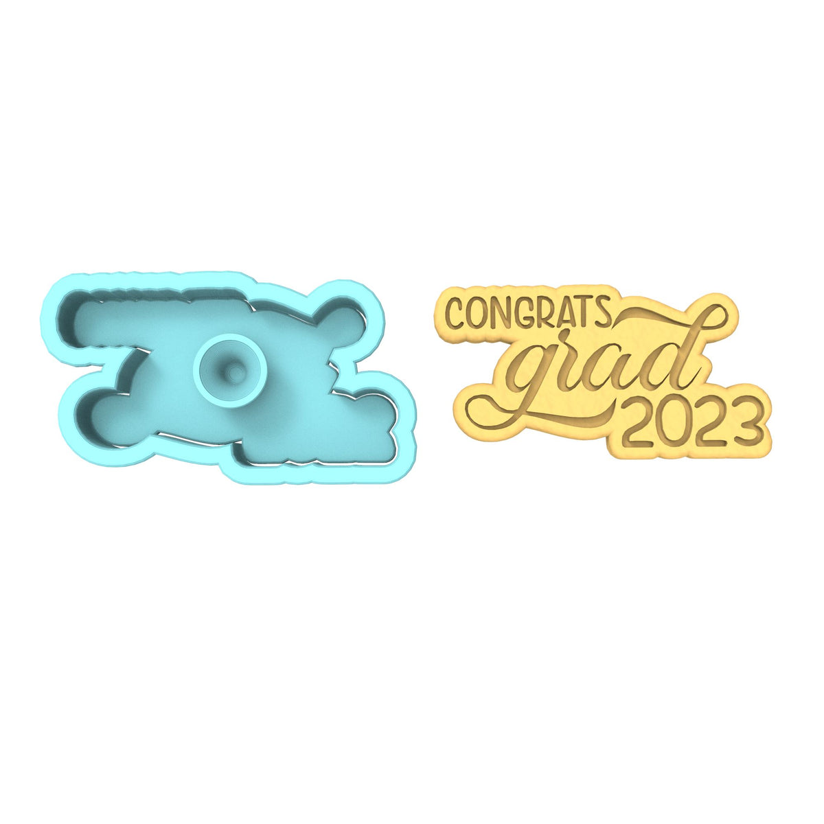 Congrats Grad Class of 2023 Cookie Cutter | Stamp | Stencil Wedding / Baby / V Day Cookie Cutter Lady 