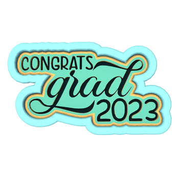 Congrats Grad Class of 2023 Cookie Cutter | Stamp | Stencil Wedding / Baby / V Day Cookie Cutter Lady 