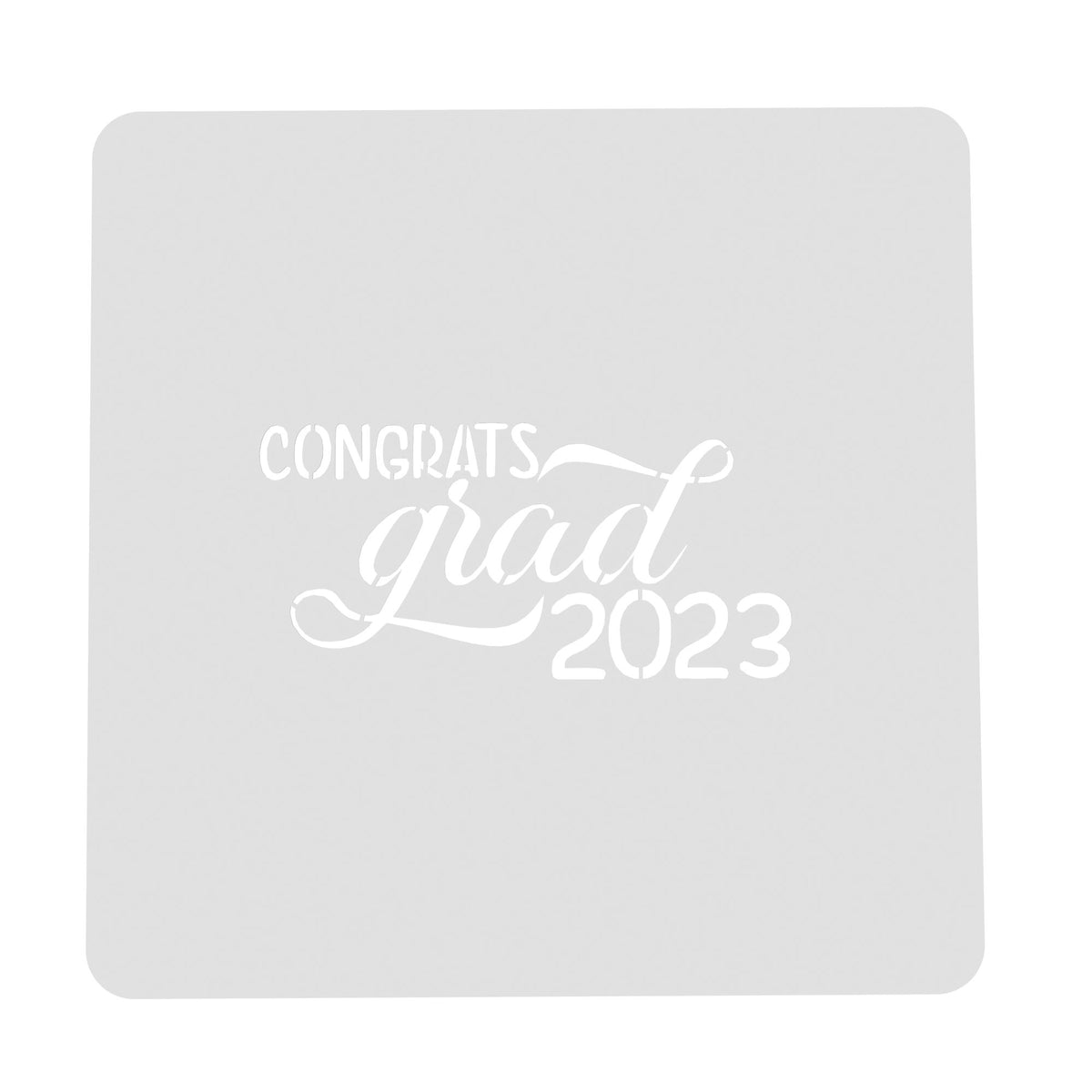 Congrats Grad Class of 2023 Cookie Cutter | Stamp | Stencil Wedding / Baby / V Day Cookie Cutter Lady MINI - 2 Inches (5cm) Stencil ONLY 