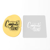 Congrats Grad Cookie Cutter | Stamp | Stencil #1