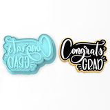 Congrats Grad Cookie Cutter | Stamp | Stencil #1