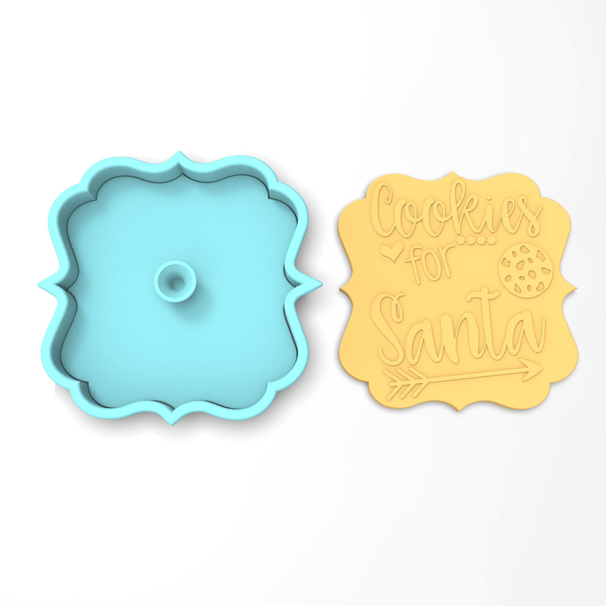 Cookies for Santa Cookie Cutter | Stamp | Stencil #1