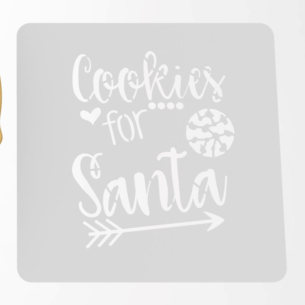 Cookies for Santa Cookie Cutter | Stamp | Stencil #1 Xmas / Winter / NYE Cookie Cutter Lady MINI - 2 Inches (5cm) Stencil ONLY 