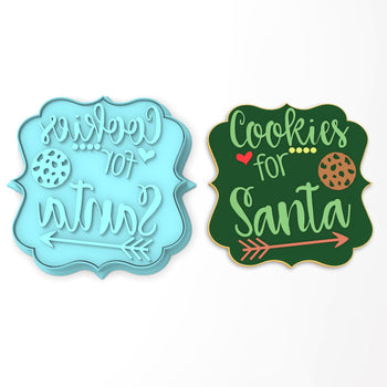 Cookies for Santa Cookie Cutter | Stamp | Stencil #1