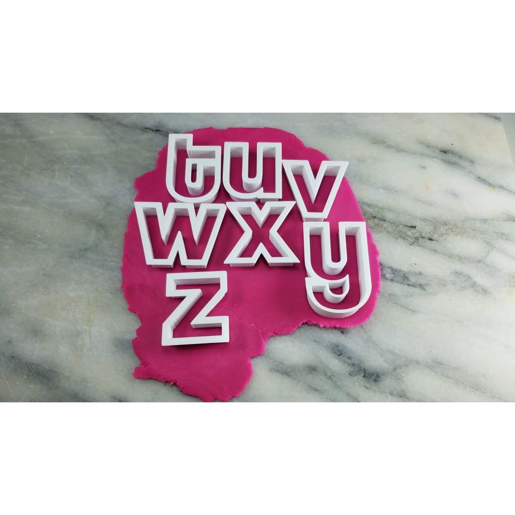 Coolvetica Cookie Cutter Letter Set - Letters/ Numbers/ Shapes