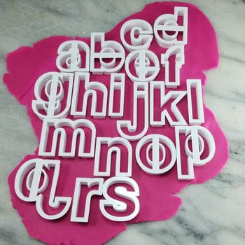 Coolvetica Cookie Cutter Letter Set - Letters/ Numbers/ Shapes