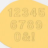 Coolvetica Cookie Cutter Letter Set Letters/ Numbers/ Shapes Cookie Cutter Lady