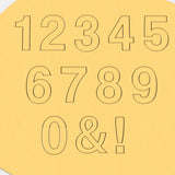 Coolvetica Number Set Cookie Cutters Letters/ Numbers/ Shapes Cookie Cutter Lady