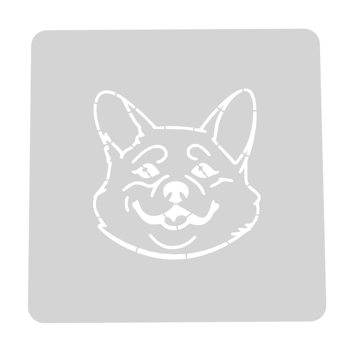 Corgi Cookie Cutter | Stamp | Stencil #1 Animals & Dinosaurs Cookie Cutter Lady MINI - 2 Inches (5cm) Stencil ONLY 