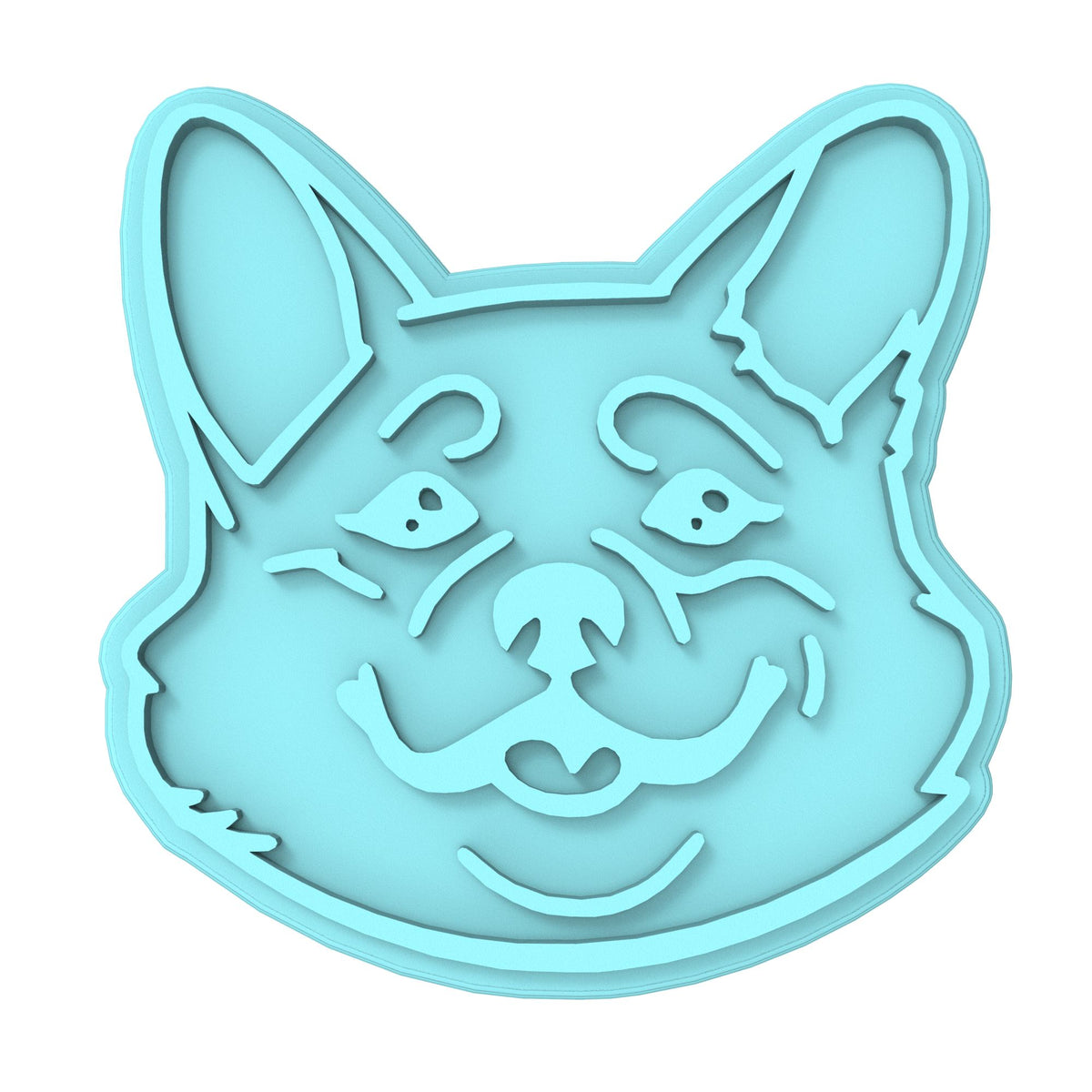 Corgi Cookie Cutter | Stamp | Stencil #1 Animals & Dinosaurs Cookie Cutter Lady MINI - 2 Inches (5cm) Stamp ONLY 