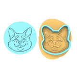 Corgi Cookie Cutter | Stamp | Stencil #1 Animals & Dinosaurs Cookie Cutter Lady MINI - 2 Inches (5cm) **BUNDLE** Cutter + Debosser 