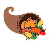 Cornucupia Cookie Cutter Outline & Stamp Halloween / Fall Cookie Cutter Lady 