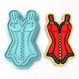 Corset Cookie Cutter | Stamp | Stencil #1