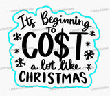 Cost A Lot Like Christmas Cookie Cutter | Stamp | Stencil #1 Xmas / Winter / NYE Cookie Cutter Lady 2 Inch Small Cupcake Cutter + Stamp No