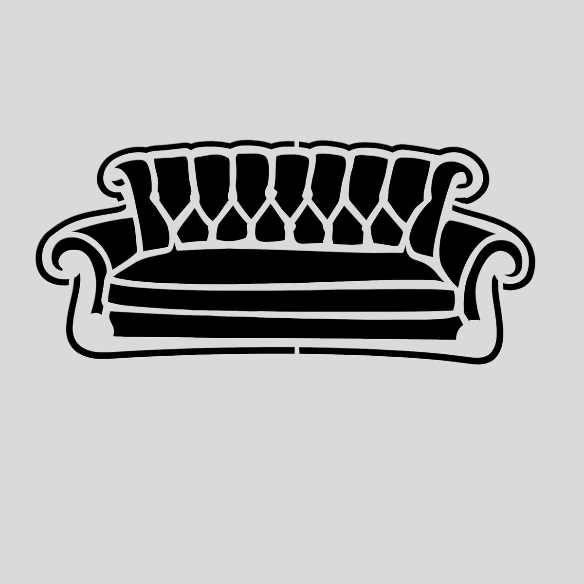 Couch Cookie Cutter | Stamp | Stencil #1