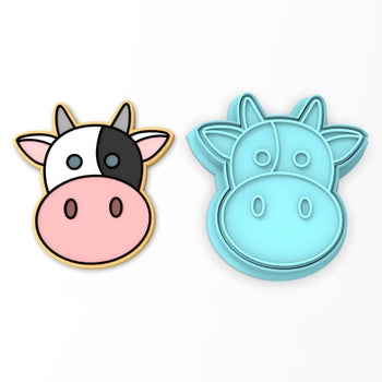 Cow Face Cookie Cutter | Stamp | Stencil #1