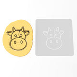Cow Face Cookie Cutter | Stamp | Stencil #1