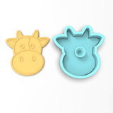 Cow Face Cookie Cutter | Stamp | Stencil #1