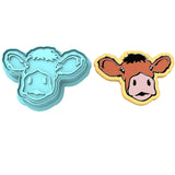 Cow Head Moo Cookie Cutter | Stamp | Stencil #1