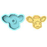 Cow Head Moo Cookie Cutter | Stamp | Stencil #1